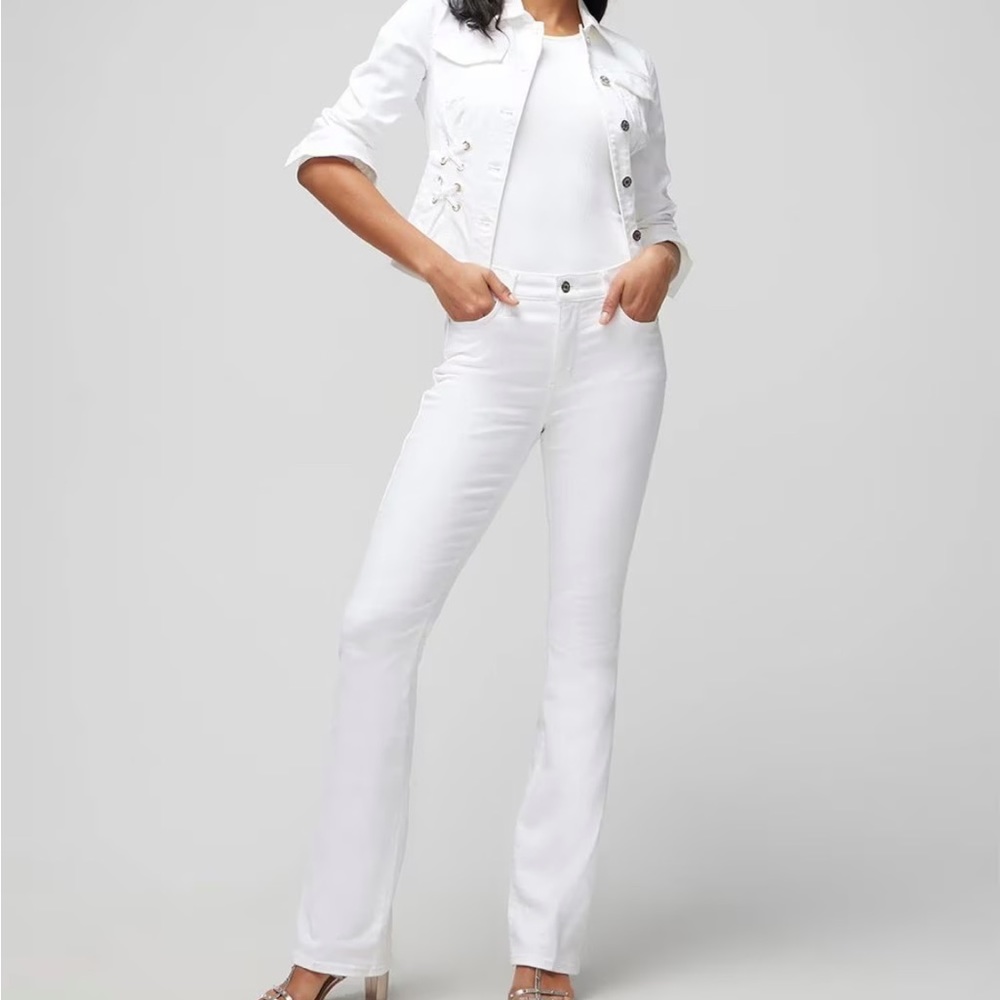 White House Black Market skinny flare jeans